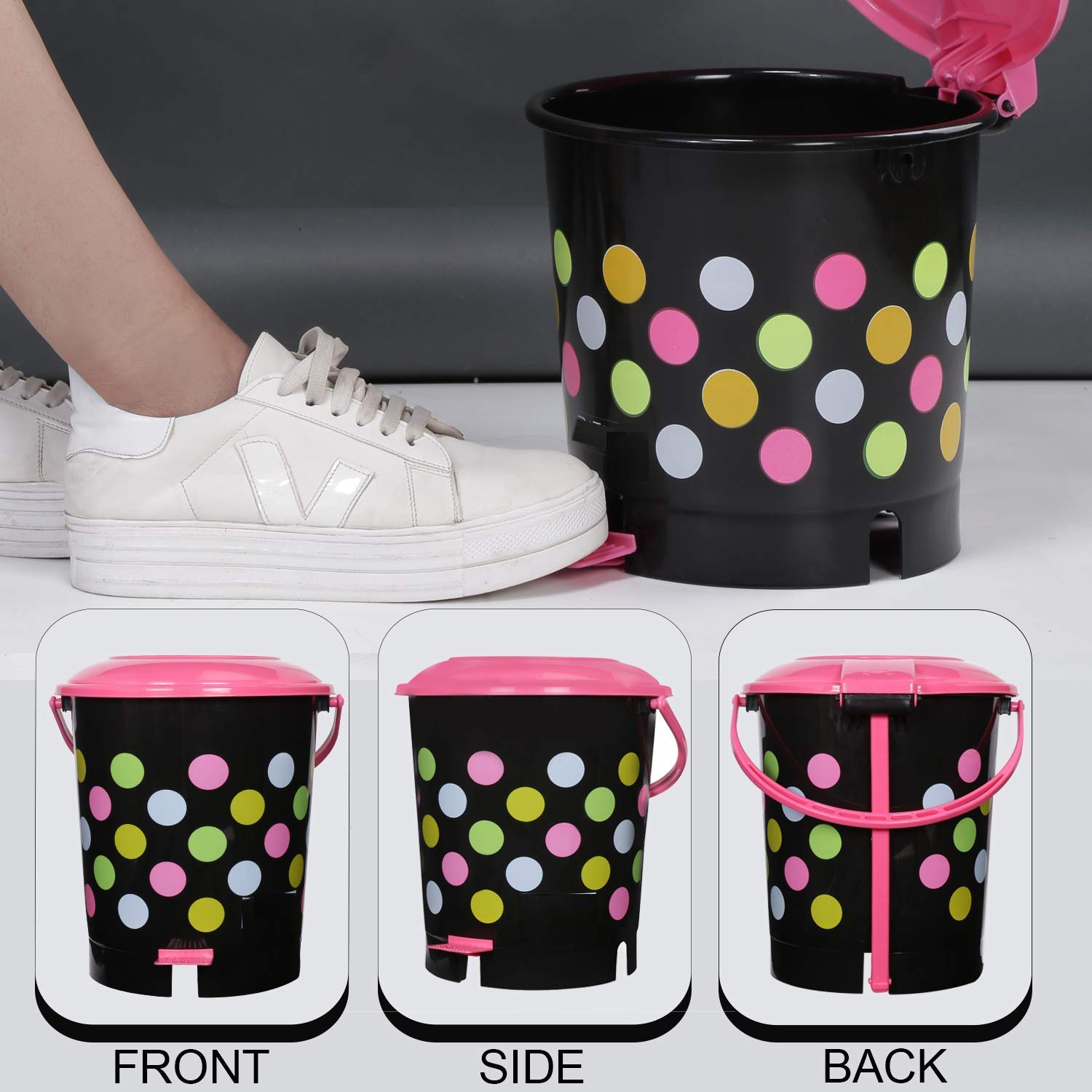 9015 Printed Pedal Bin used for storing garbage and waste products and it would use in all kinds of places like household and official etc. 9015 Printed Pedal Bin used for storing garbage and waste products and it would use in all kinds of places like household and official etc.